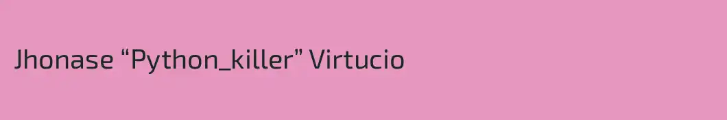 Jhonase “Python_killer” Virtucio